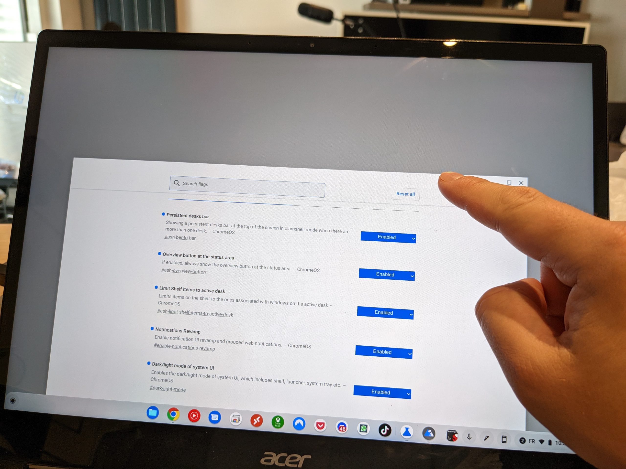 Comment désactiver l'écran tactile d'un Chromebook ?